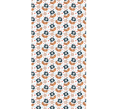 Pirate ship pattern children room roller blind - TenStickers