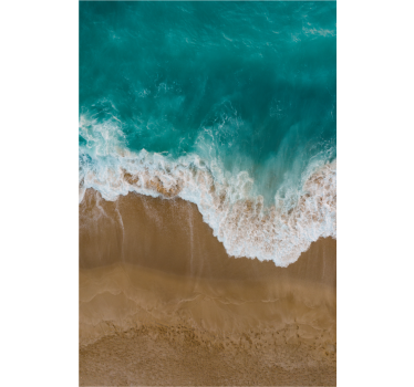 Ocean and sand melting Master bedroom window blind - TenStickers