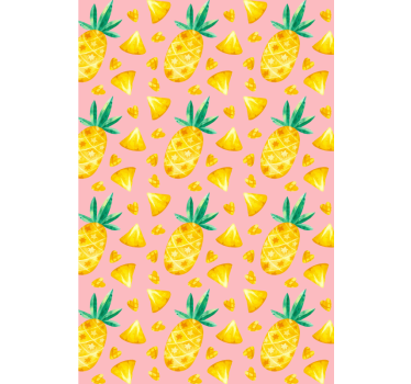 Pineapple Pattern Delight fruit and vegetable roller blind - TenStickers