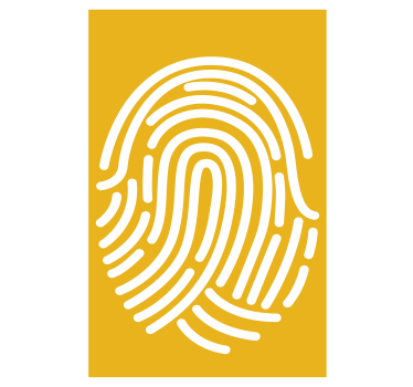 Fingerprint Pattern geek roller blind - TenStickers