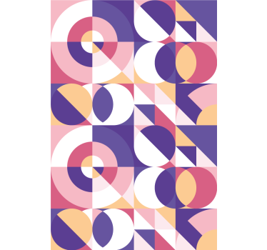 Geometric Circles Pattern modern roller blind - TenStickers