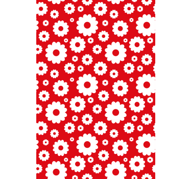 Delightful Botanical Motif flower roller blind - TenStickers