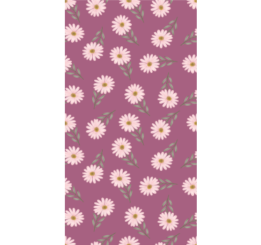 Daisy Floral Theme flowers and plants roller blind - TenStickers