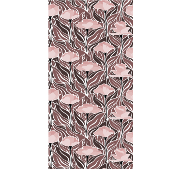 Elegant beige patterns flower roller blind - TenStickers