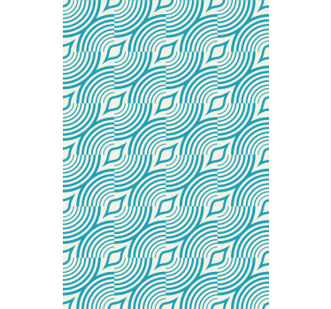 Curved wave pattern texture and pattern roller blind - TenStickers