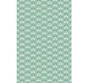 Dog Bones Pattern animal roller blind - TenStickers