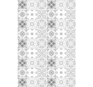 Geometric Pattern Tiles fun roller blind - TenStickers
