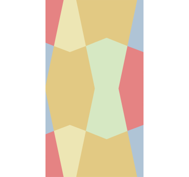 Geometric Pastels coloured roller blind - TenStickers