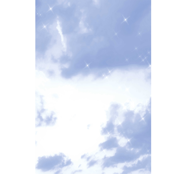 Light blue realistic sky Cloud roller blind - TenStickers