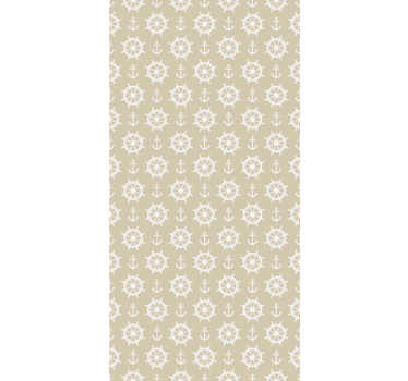 Nautical wheel pattern original roller blind - TenStickers
