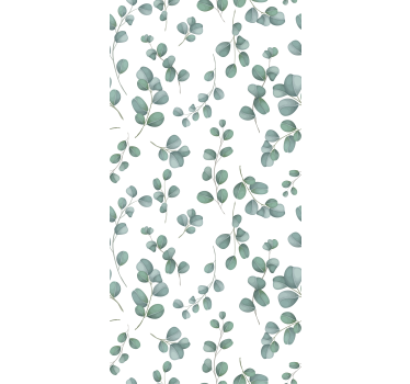 Eucalyptus Leaf Motif living room roller blind - TenStickers