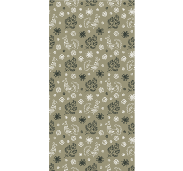 Charming Bird Patterns animal roller blind - TenStickers