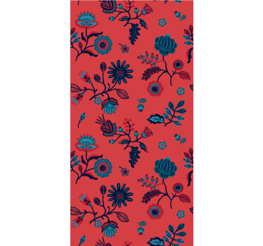 Polish pattern Flower roller blind - TenStickers