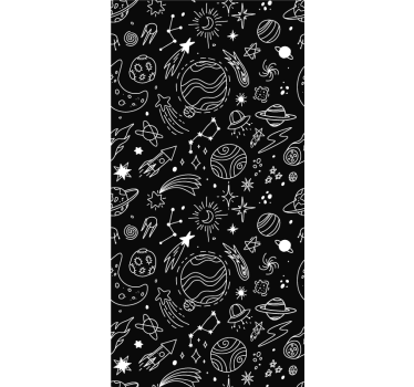 Space Exploration Theme geek roller blind - TenStickers
