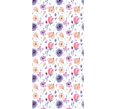 Floral Bouquet Design flowers and plants roller blind - TenStickers