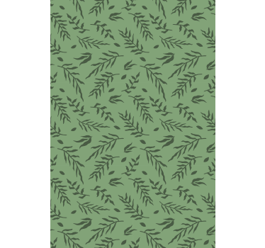 Leaf pattern detail flowers and plants roller blind - TenStickers
