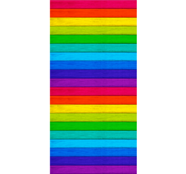 Rainbow horizontal pattern Blind art - TenStickers