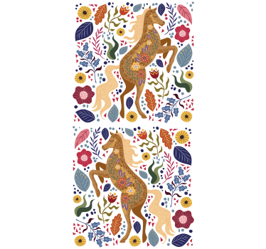 Majestic Horse Silhouette animal roller blind - TenStickers