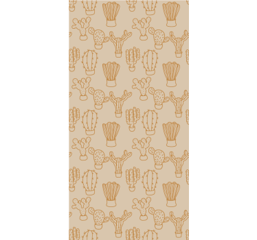 Sun faded cactus pattern Cactus roller blind - TenStickers