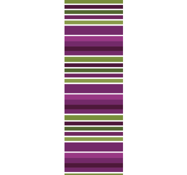 Purple and green motif bathroom roller blind - TenStickers