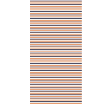 Horizontal retro striped pastel Modern roller blind - TenStickers