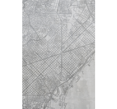 City Map Pattern world map roller blind - TenStickers