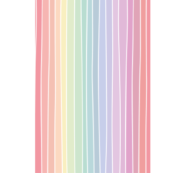 Watercolor vertical rainbow stripes Kids blind - TenStickers
