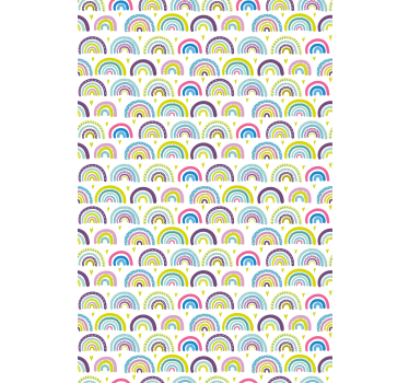 COLORFUL RAINBOWS PATTERN fun roller blind - TenStickers