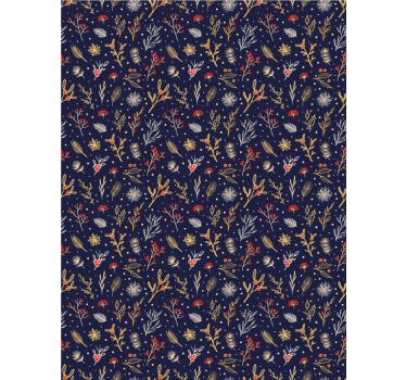 Floral Nature Pattern flowers and plants roller blind - TenStickers
