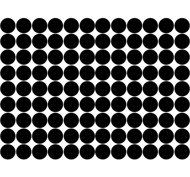Monochrome circle pattern modern roller blind - TenStickers