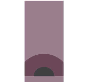 Mauve circle shade modern roller blind - TenStickers