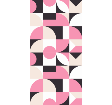 Geometric Shape Configuration modern roller blind - TenStickers