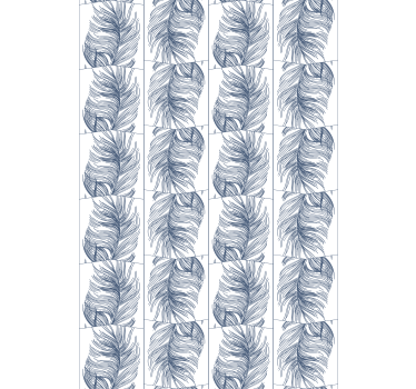 Stylised beige leaves flowers and plants roller blind - TenStickers