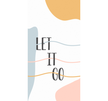 Pastel colors let it go Bathroom window blind - TenStickers
