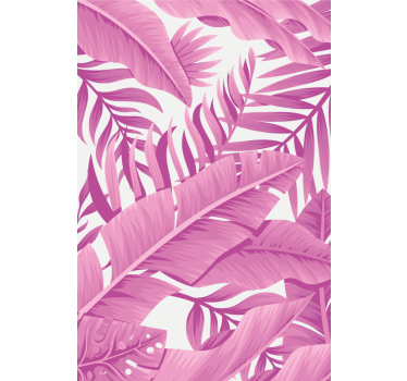 Tropical Leaf Motif flowers and plants roller blind - TenStickers