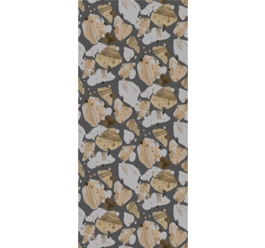 Big terrazo pattern hallway roller blind - TenStickers