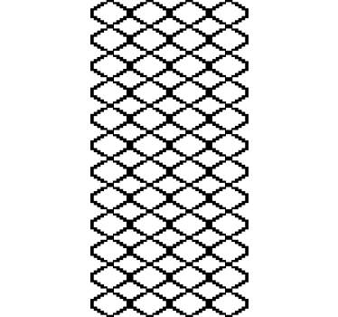 Geometric black and white design modern roller blind - TenStickers