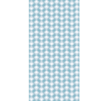 Geometric blue harmony texture and pattern roller blind - TenStickers
