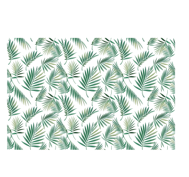 Scandinavian design green leaf Nordic roller blind - TenStickers