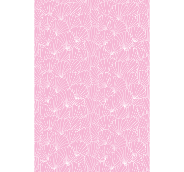 Pink shell pattern animal roller blind - TenStickers
