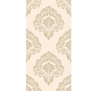 Beige Damask pattern elegant roller blind - TenStickers