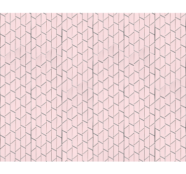 Texture and pattern roller blind in pink geometric design - TenStickers