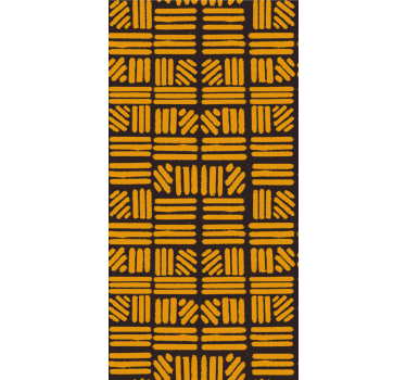 Texture and pattern roller blind geometric yellow design - TenStickers