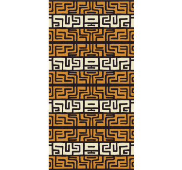 African style abstract pattern Blind art - TenStickers