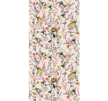 Naturalistic floral design Flower roller blind - TenStickers