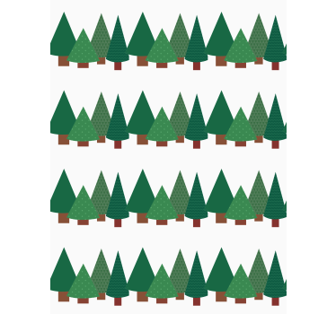 Simple forest pattern tree roller blind - TenStickers
