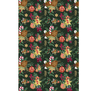 Festive Candy Elements flower roller blind - TenStickers