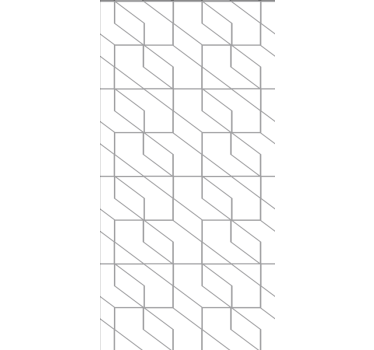 Elegant geometric art modern roller blind - TenStickers