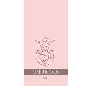 CAPRICORN ASTROLOGICAL SYMBOL custom roller blind - TenStickers