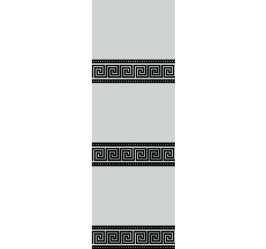 Geometric black patterns elegant roller blind - TenStickers